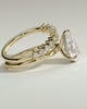 Xanthe - Double Band Pear Solitaire - 18k Yellow Gold