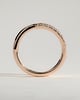 Yuki - Half Pave Wrap Band Wedding Ring - 18k Rose Gold
