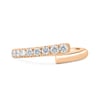 Yuki - Half Pave Wrap Ring - 18k Rose Gold