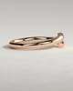 Yuki - Half Pave Wrap Band Wedding Ring - 18k Rose Gold