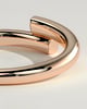 Yuki - Half Pave Wrap Band Wedding Ring - 18k Rose Gold