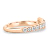 Yuki - Half Pave Wrap Ring - 18k Rose Gold