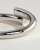 Yuki - Half Pave Wrap Band Wedding Ring - 18k White Gold
