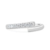 Yuki - Half Pave Wrap Ring - 18k White Gold