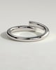 Yuki - Half Pave Wrap Band Wedding Ring - 18k White Gold