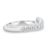Yuki - Half Pave Wrap Ring - 18k White Gold