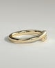 Yuki - Half Pave Wrap Band Wedding Ring - 18k Yellow Gold