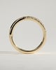 Yuki - Half Pave Wrap Band Wedding Ring - 18k Yellow Gold