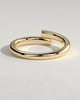 Yuki - Half Pave Wrap Band Wedding Ring - 18k Yellow Gold