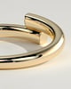 Yuki - Half Pave Wrap Band Wedding Ring - 18k Yellow Gold