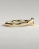 Yuki - Half Pave Wrap Band Wedding Ring - 18k Yellow Gold