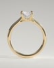 Dakota - Radiant Claw Solitaire with Cathedral Low Setting and Open Trellis Gallery Engagement Ring - 18k Yellow Gold