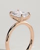 Judy - Radiant Claw Solitaire Engagement Ring - 18k Rose Gold High Setting