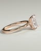 Judy - Radiant Claw Solitaire Engagement Ring - 18k Rose Gold High Setting