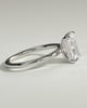 Judy - Radiant Claw Solitaire Engagement Ring - 18k White Gold High Setting