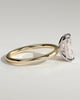 Judy - Radiant Claw Solitaire Engagement Ring - 18k Yellow Gold / 18k White Gold High Setting