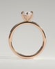 Marly - Classic Marquise Claw Solitaire Engagement Ring - 18k Rose Gold High Setting