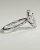 Marly - Classic Marquise Claw Solitaire Engagement Ring - 18k White Gold High Setting