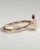 Rachel - Statement Radiant Bezel Solitaire with Open Cathedral High Setting Engagement Ring - 18k Rose Gold