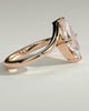 Sena - Marquise Claw Solitaire with Bypass Band Engagement Ring - 18k Rose Gold