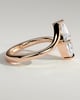 Sena - Marquise Claw Solitaire with Bypass Band Engagement Ring - 18k Rose Gold