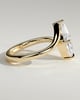 Sena - Marquise Claw Solitaire with Bypass Band Engagement Ring - 18k Yellow Gold