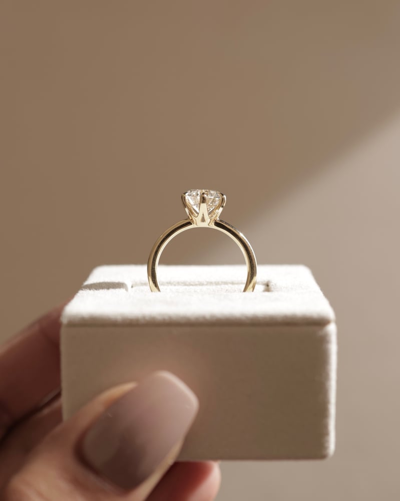 Mariah Low Set Round Solitaire