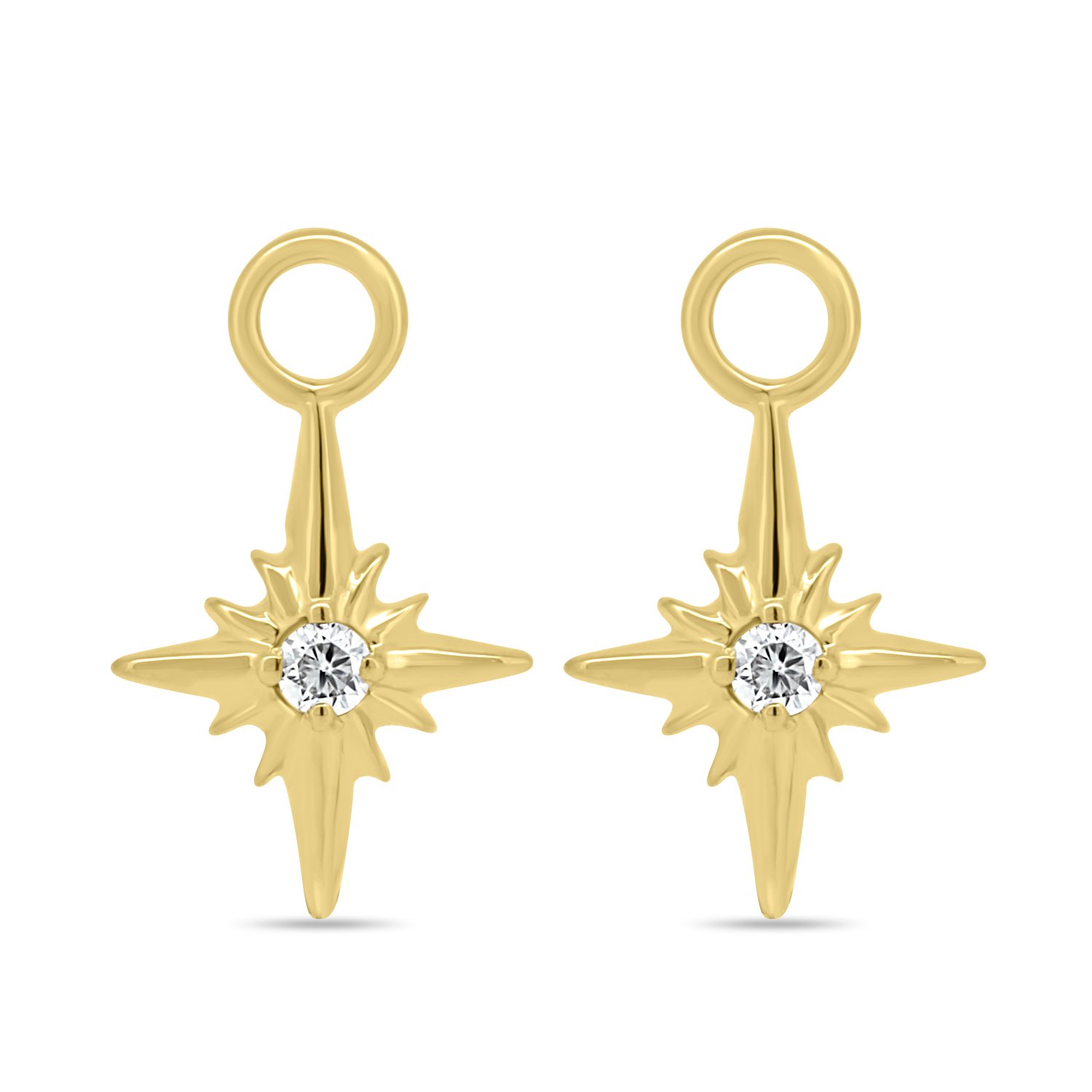 Mila - Star Earring Charm - 9k Yellow Gold