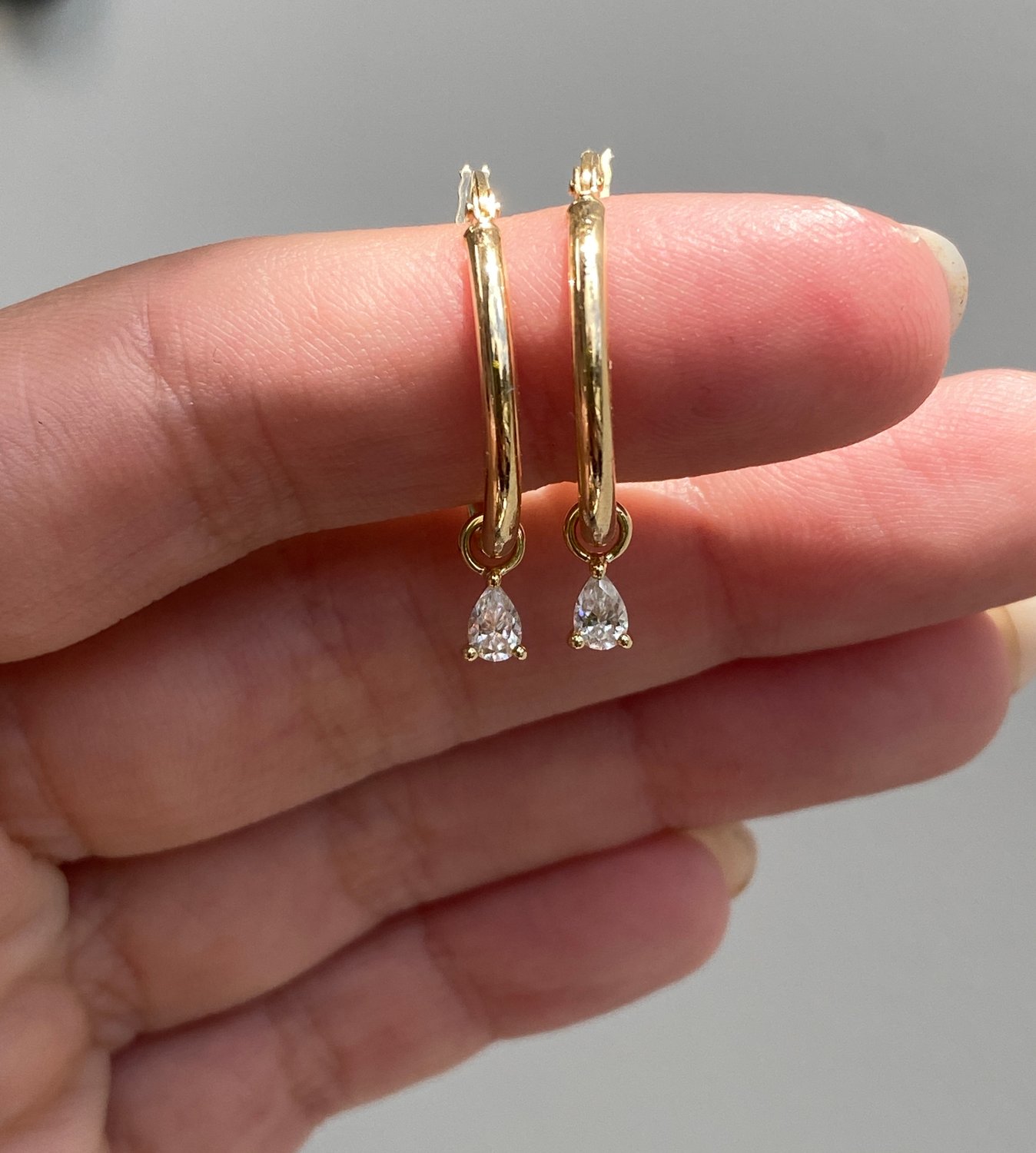 Millie - Pear Earring Charm Lifestyle Image