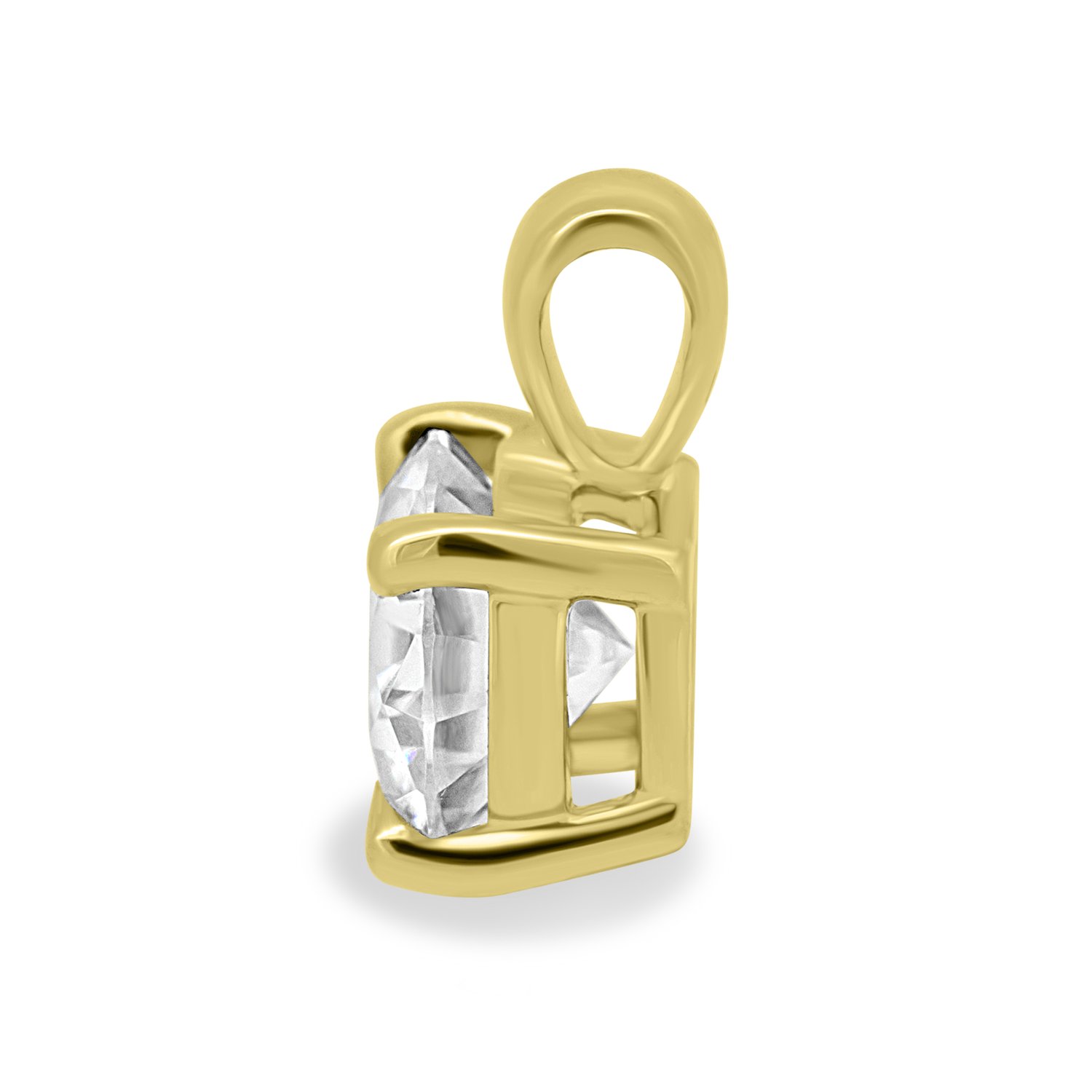 Aisling - Round Pendant - 18k Yellow Gold
