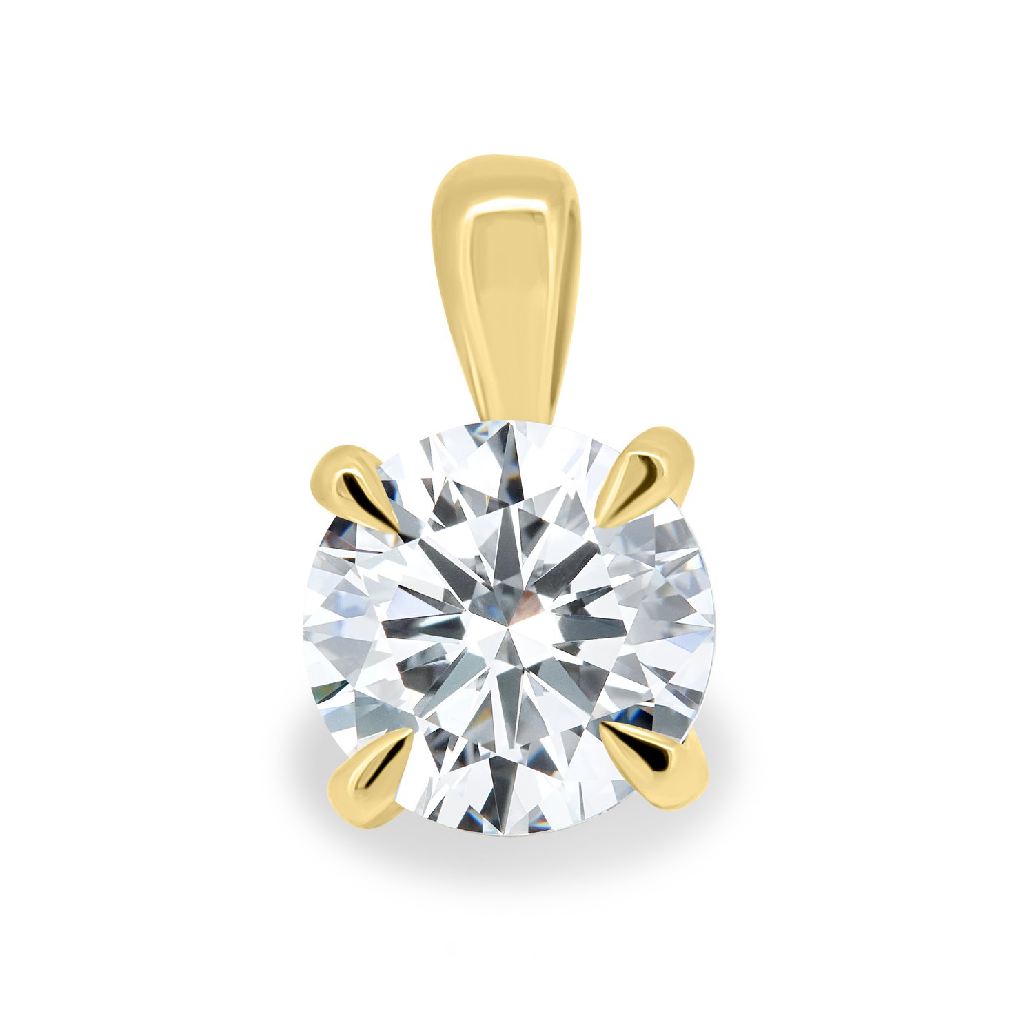 Aisling - Round Pendant - 18k Yellow Gold