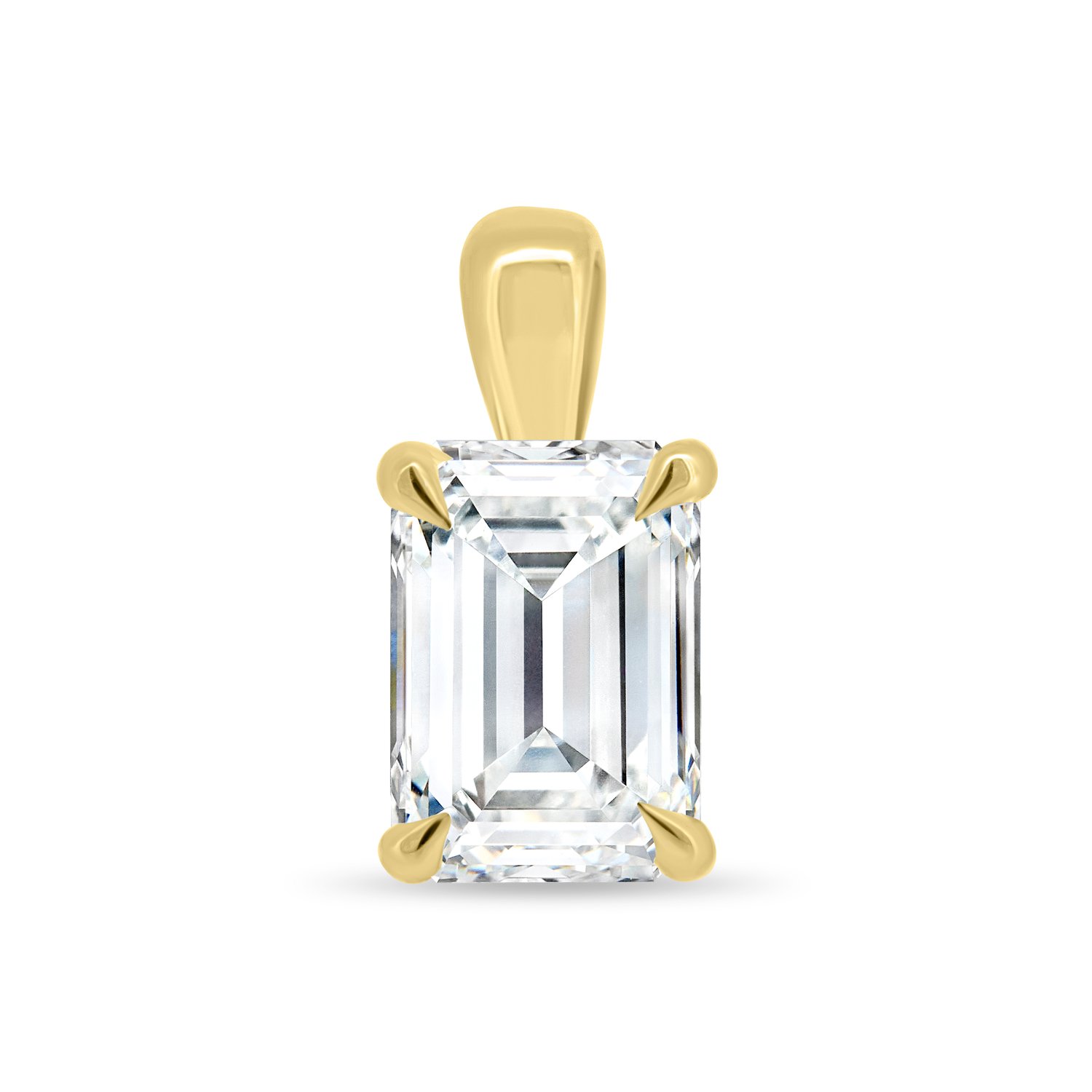 Joyce - Emerald Pendant - 18k Yellow Gold