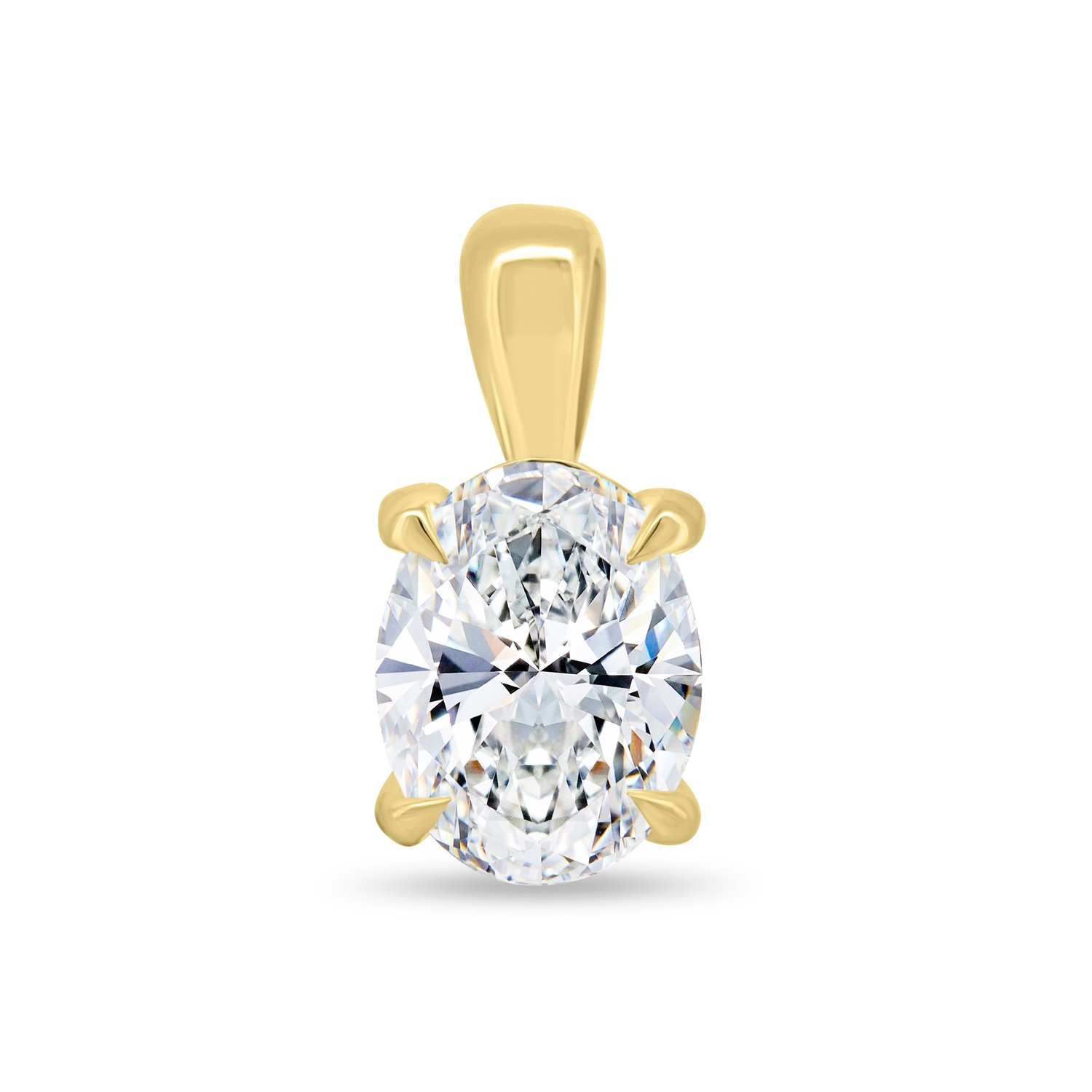 Kenzie - Oval Pendant - 18k Yellow Gold