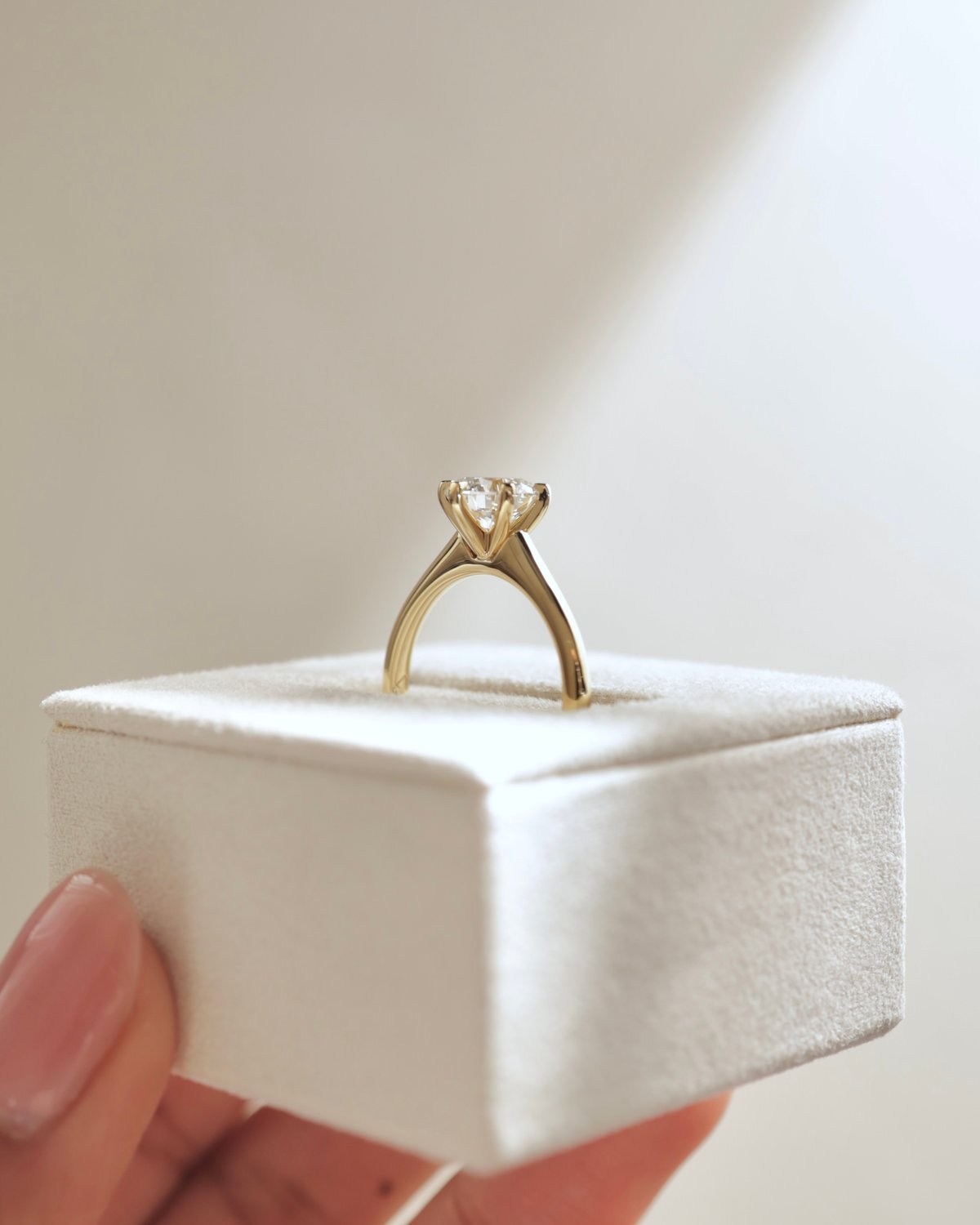 18k Yellow Gold | 1.4ct - F - VS1 Round Lab Diamond