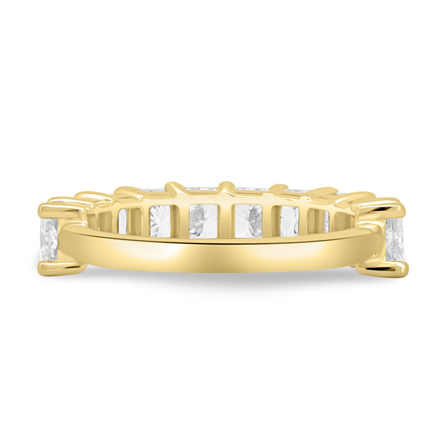Adeline - Radiant Full Eternity Ring - Half Eternity 18k Yellow Gold