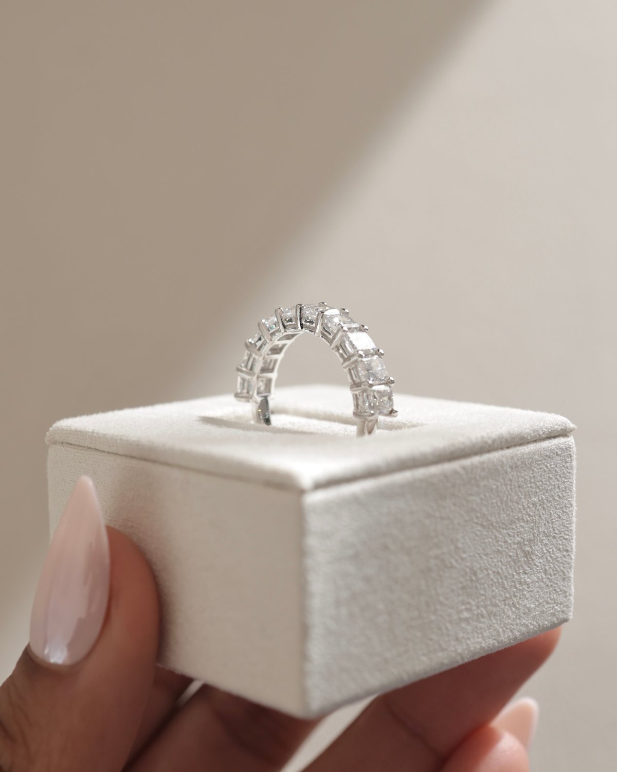 Adeline - Radiant Full Eternity Ring Lifestyle Image