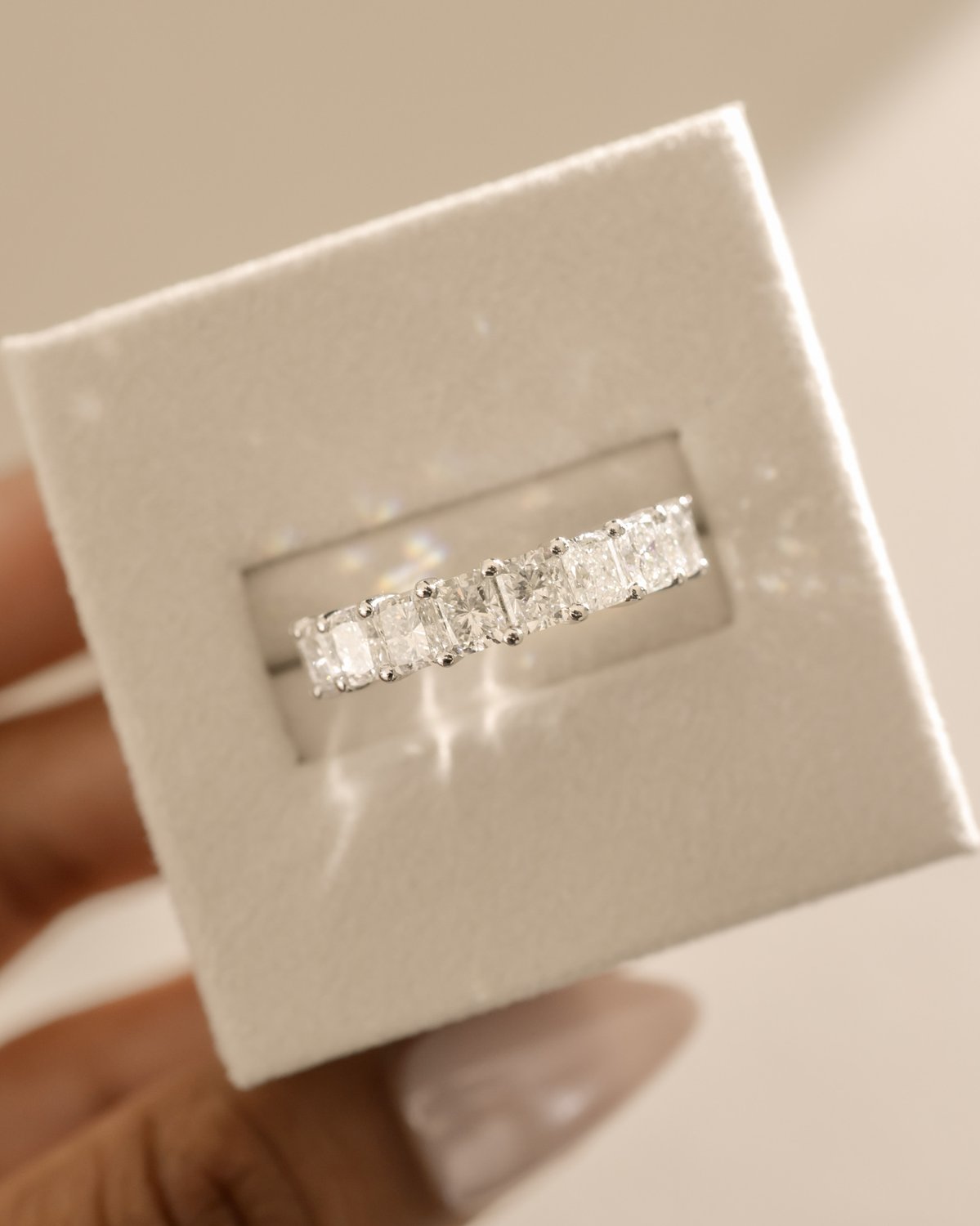 Adeline - Radiant Full Eternity Ring Lifestyle Image