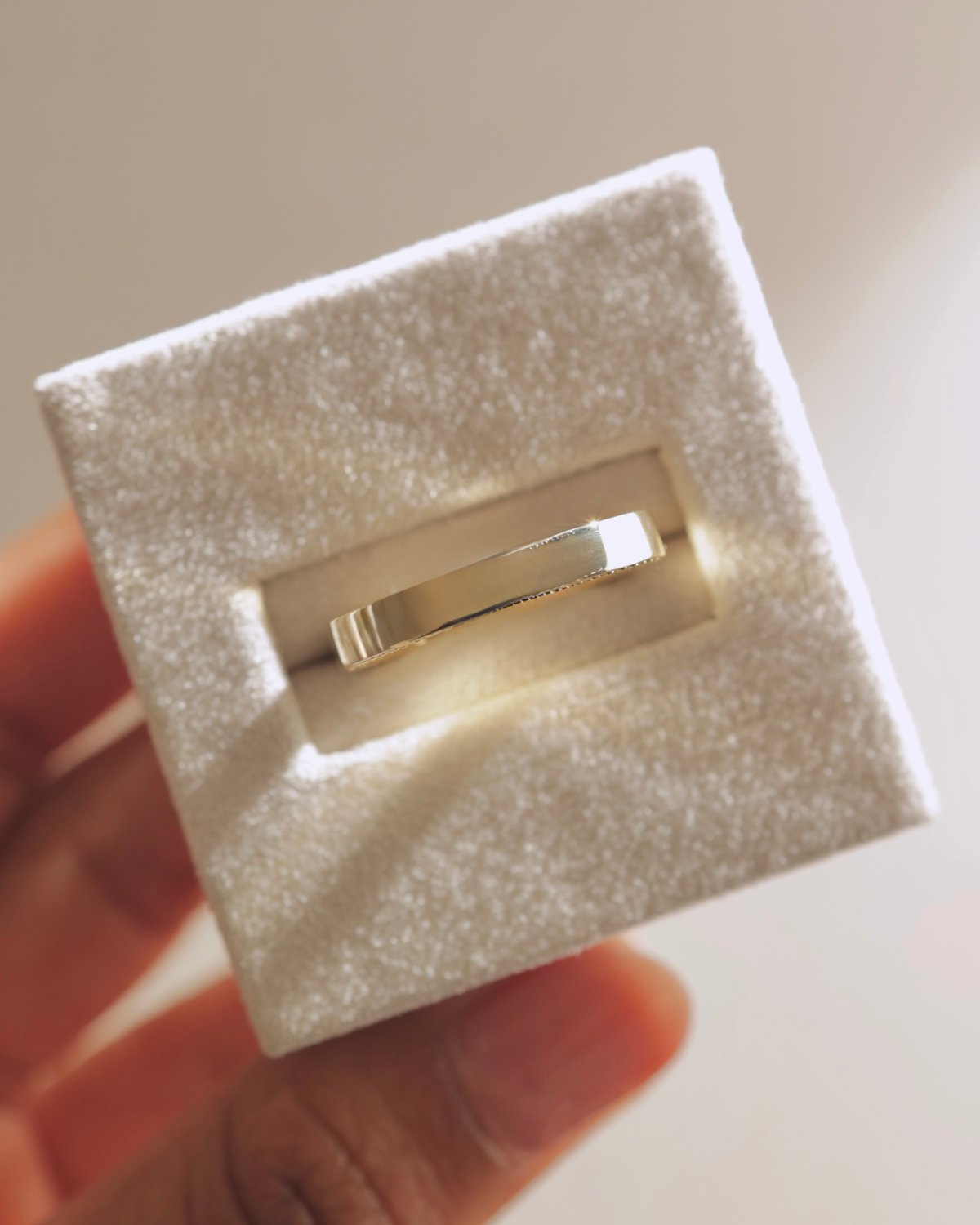 Arden - Cigar Band with Hidden Pav Detail Lifestyle Image