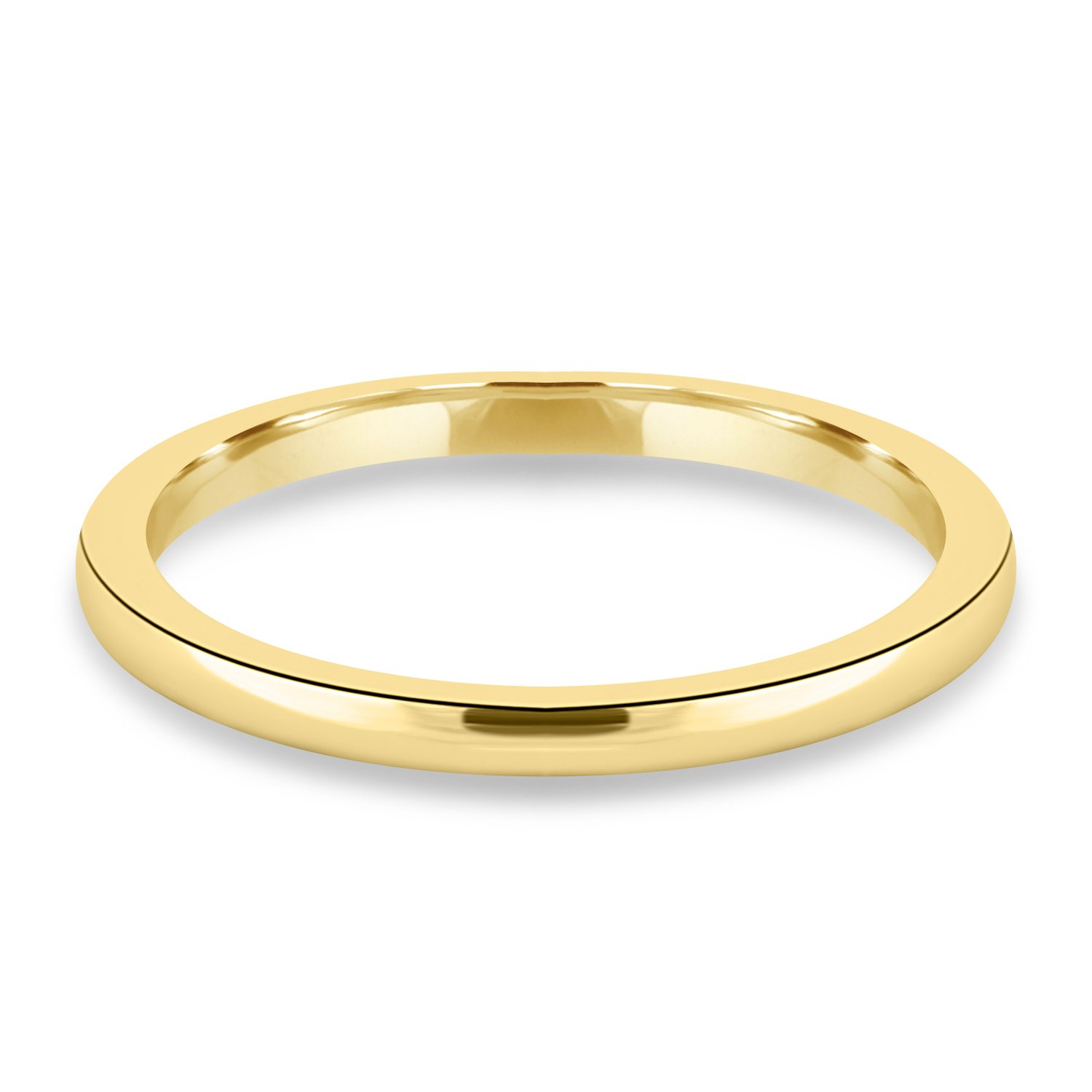 Ashton - Plain Wedding Ring - 18k Yellow Gold Straight