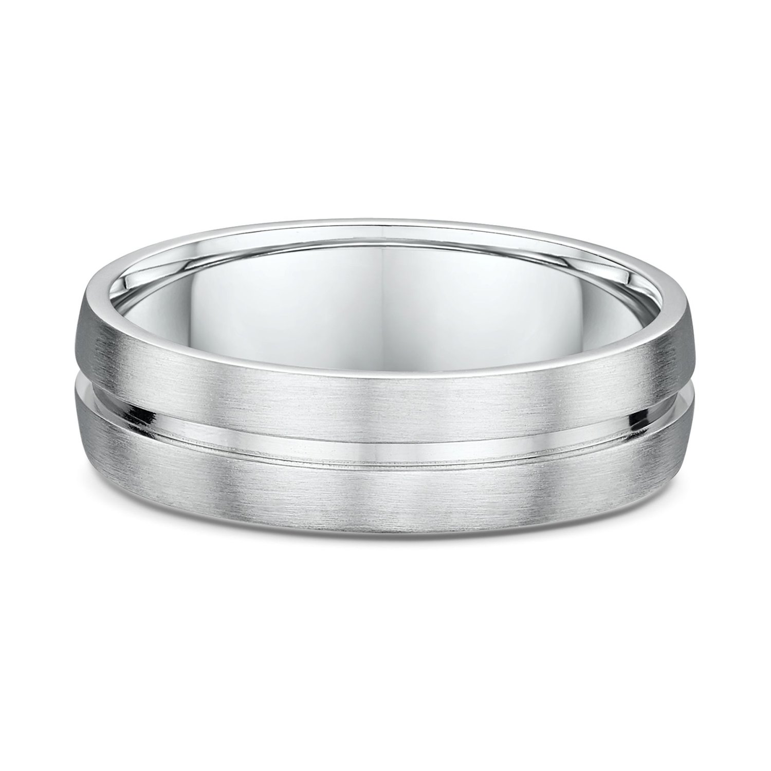 Bailey Mens Wedding Ring - 9k White Gold
