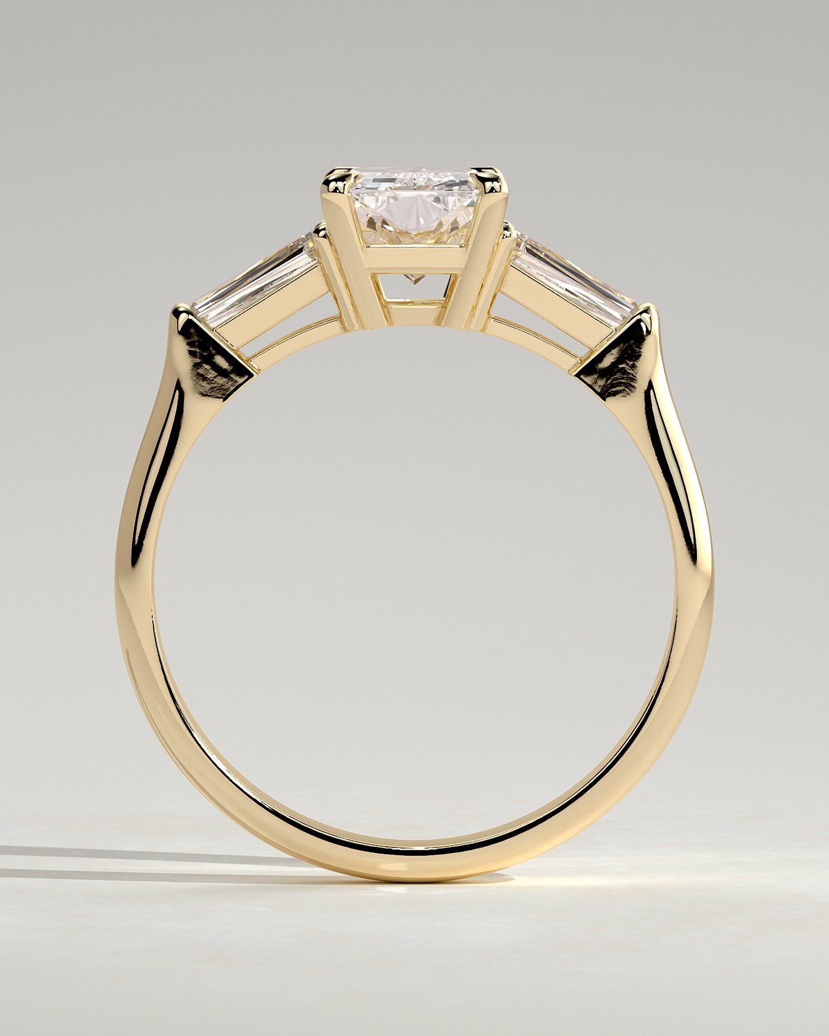Bridget  Emerald Trilogy - 18k Yellow Gold