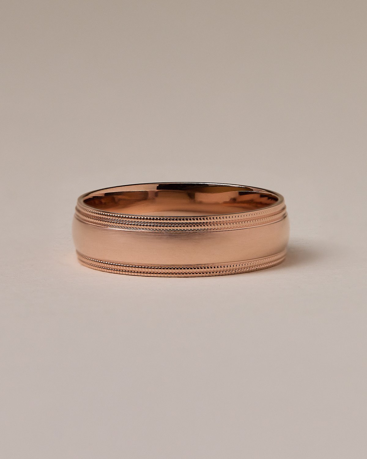 Classic Milgrain Mens Wedding Ring Lifestyle Image