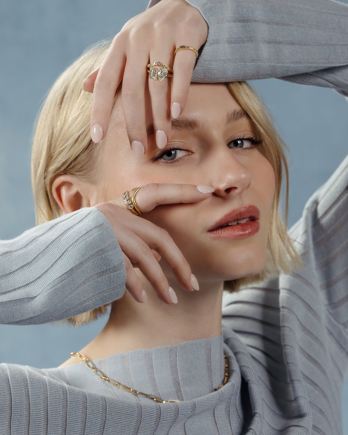 Laurie - Petite Bezel Ring Lifestyle Image