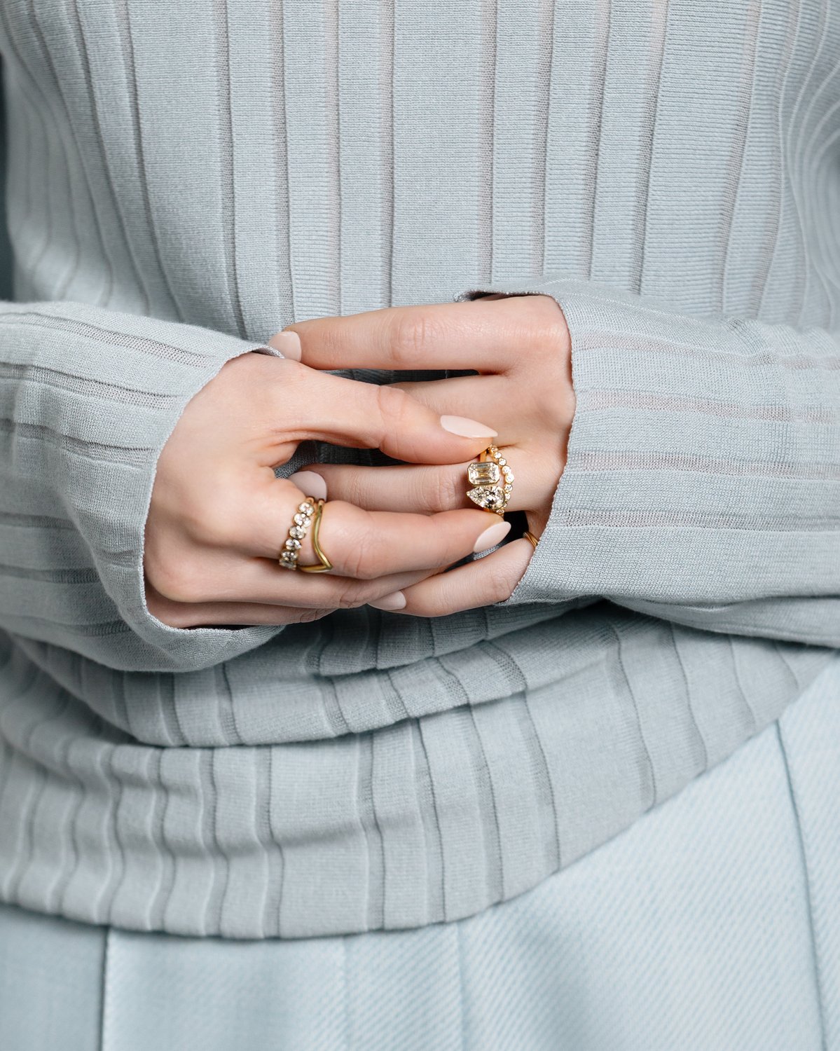 Laurie - Petite Bezel Ring Lifestyle Image