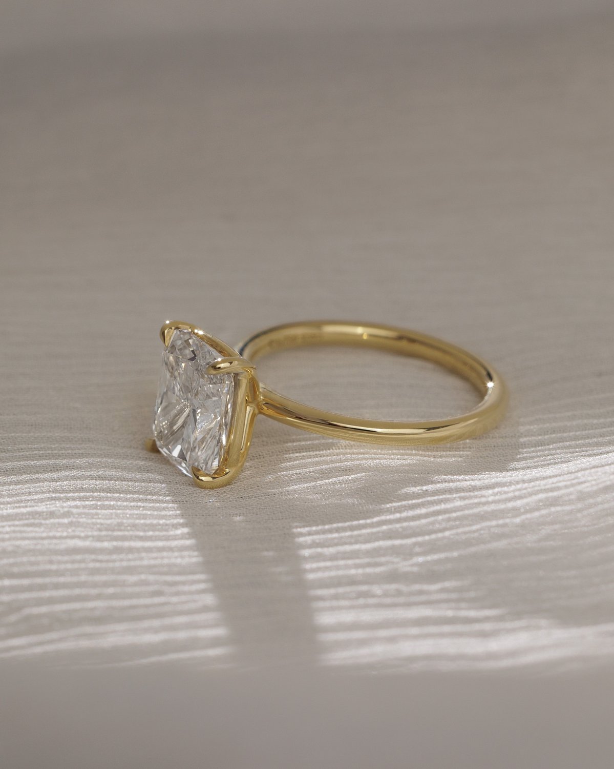 Leonora - Elongated Cushion Solitaire Lifestyle Image