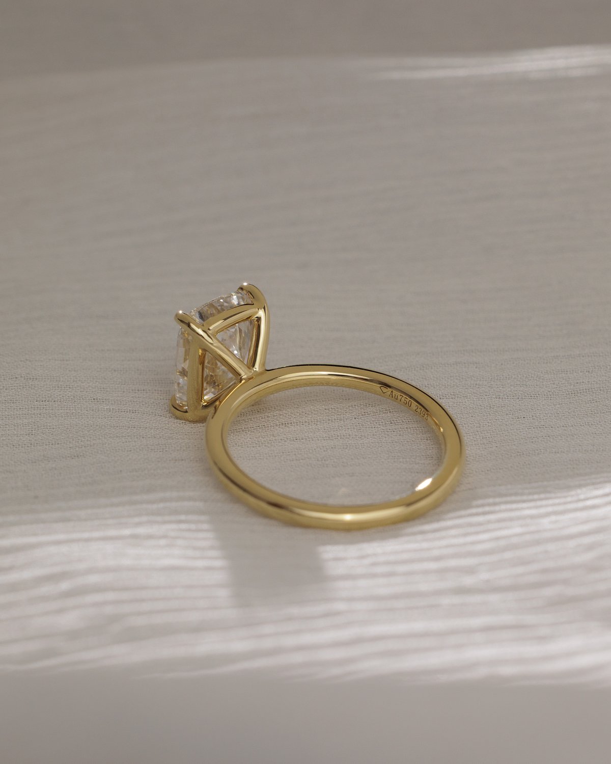 Leonora - Elongated Cushion Solitaire Lifestyle Image