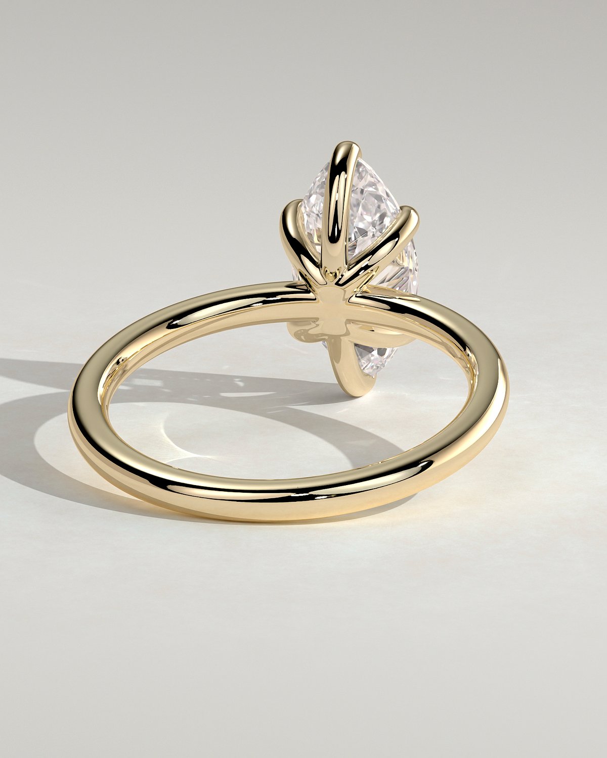 Stephanie - Marquise Solitaire - 18k Yellow Gold