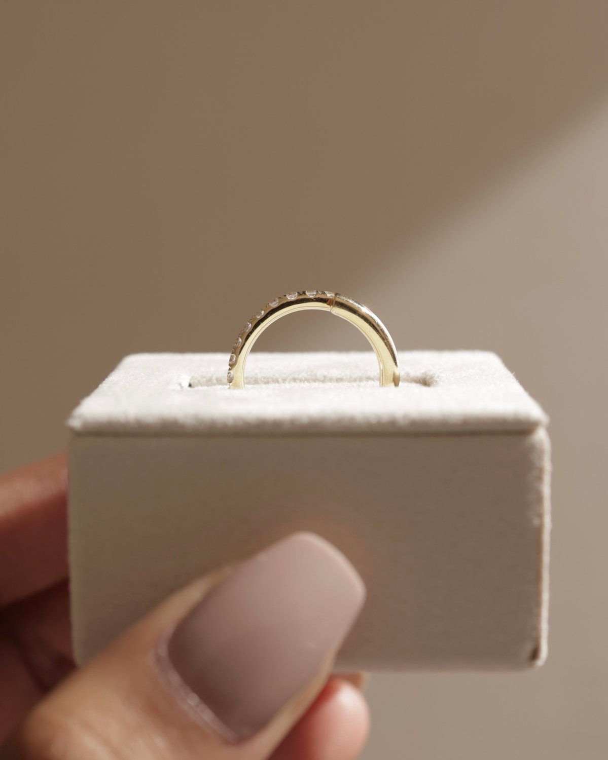 Yuki - Half Pave Wrap Ring Lifestyle Image