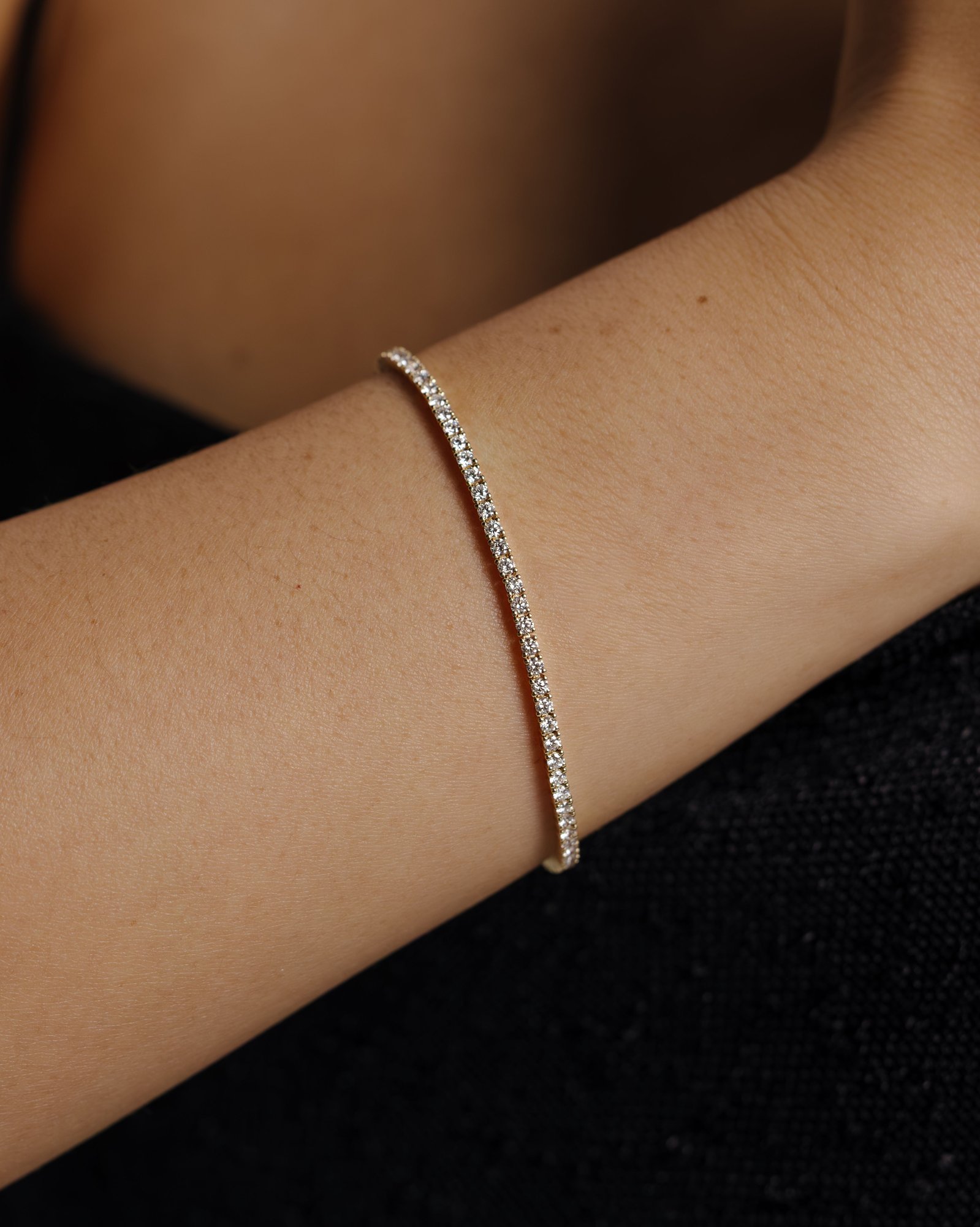 Classic 4 Claw Round Tennis Bracelet - 2CT / 9K Gold 9k Yellow Gold