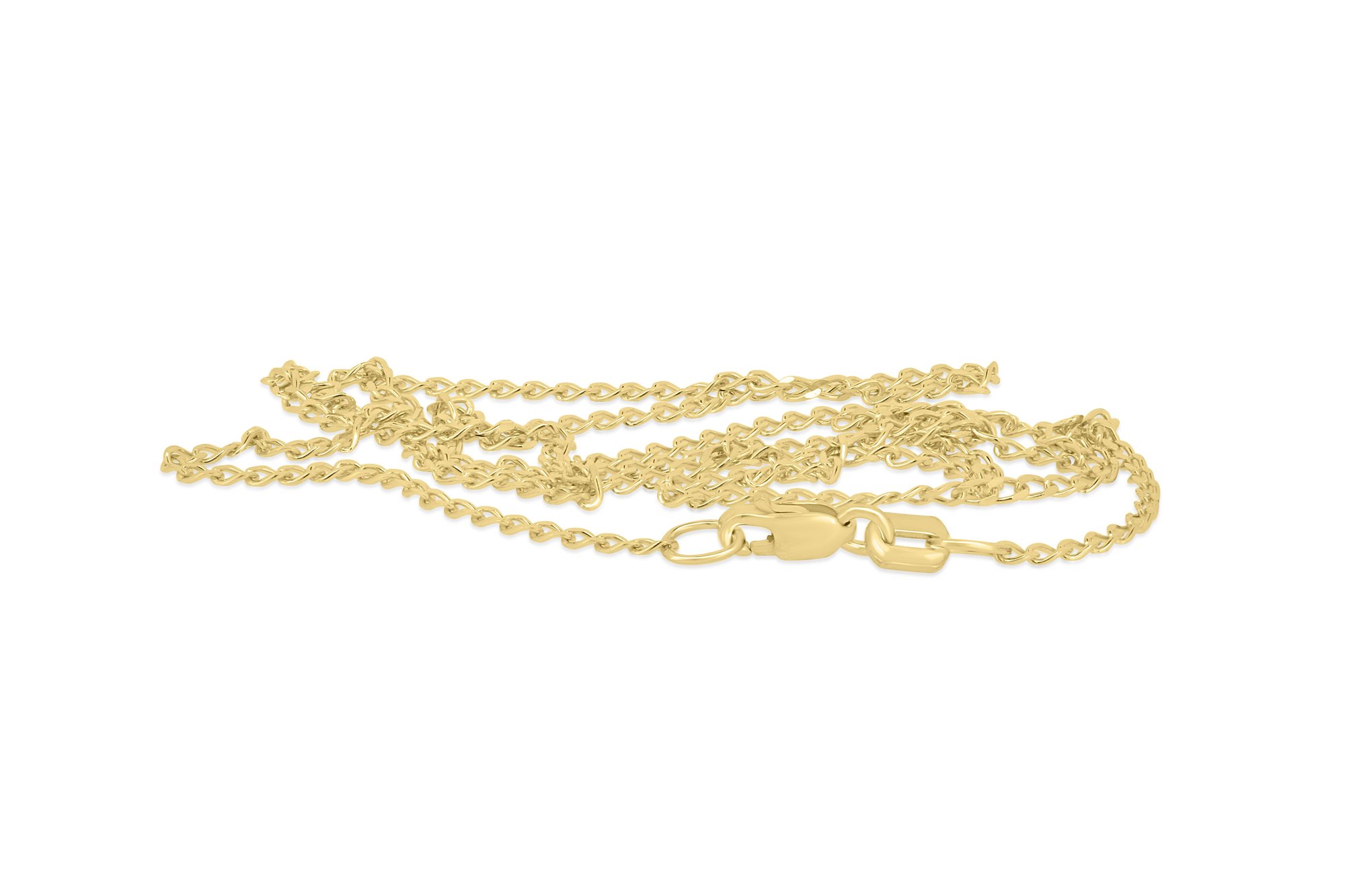 Adley - 45cm Open Diamond Cut Chain - 9k Yellow Gold